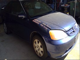 2003 HONDA CIVIC, BLUE, EX, 1.7L, VTEC, MT.  A25075